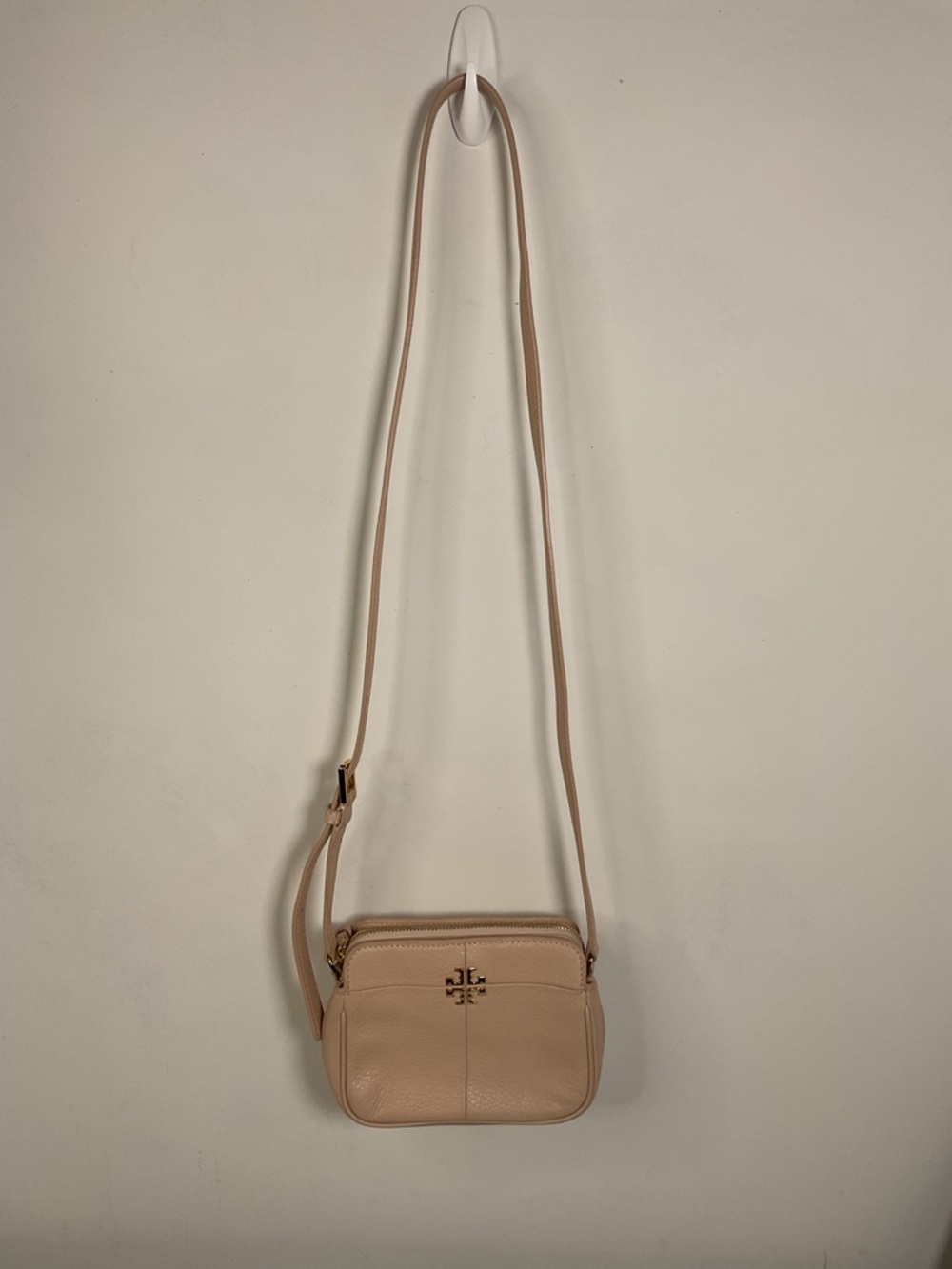 Tory Burch Cream Ivy Micro Leather Crossbody - Picture 8 of 12
